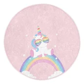 Dywany dla dzieci - Różowy dywan dziecięcy ø 120 cm Comfort – Mila Home - miniaturka - grafika 1