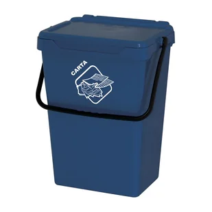 Artplast Kosz plastikowy na śmieci do segregacji, 35 l, ciemnno-zielony BS35/V - Kosze biurowe - miniaturka - grafika 2