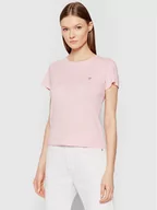 Koszulki i topy damskie - Guess T-Shirt Logo Baby W0GI64 R9I50 Różowy Regular Fit - miniaturka - grafika 1