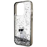 Etui i futerały do telefonów - Etui KARL LAGERFELD Hardcase Liquid Glitter Choupette do iPhone 14 Pro Max 6,7 cala Przezroczysty KLHCP14XLKCNSK - miniaturka - grafika 1