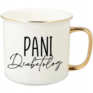 KUBEK UCHO RANT ZŁOTY PORCELANOWY RETRO 280ML PREZENT DLA DIABETOLOG WZORY - Kubki KUBEK UCHO RANT ZŁOTY PORCELANOWY RETRO 280ML PREZENT DLA DIABETOLOG WZORY - Kubki - miniaturka - grafika 1