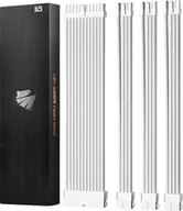 Kable komputerowe i do monitorów - AsiaHorse Zestaw białych przedłużaczy kabli AsiaHorse do zasilacza ATX Kable 4 KIT 18 AWG PC - miniaturka - grafika 1