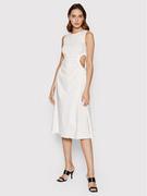 Sukienki - Patrizia Pepe Sukienka letnia 2A2329/A23-W336 Biały Regular Fit - miniaturka - grafika 1