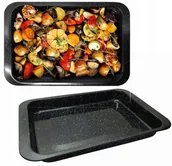 Formy do ciast - BLACHA FORMA DO PIECZENIA BRYTFANNA DUŻA NIEPRZYWIERAJĄCA NON STICK 29x42cm - miniaturka - grafika 1