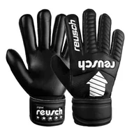 Piłka nożna - Reusch Rękawice bramkarskie dziecięce Legacy Arrow Solid Junior black 7 - miniaturka - grafika 1