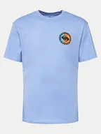 Koszulki męskie - Quiksilver T-Shirt Long Fade EQYZT07670 Niebieski Regular Fit - miniaturka - grafika 1