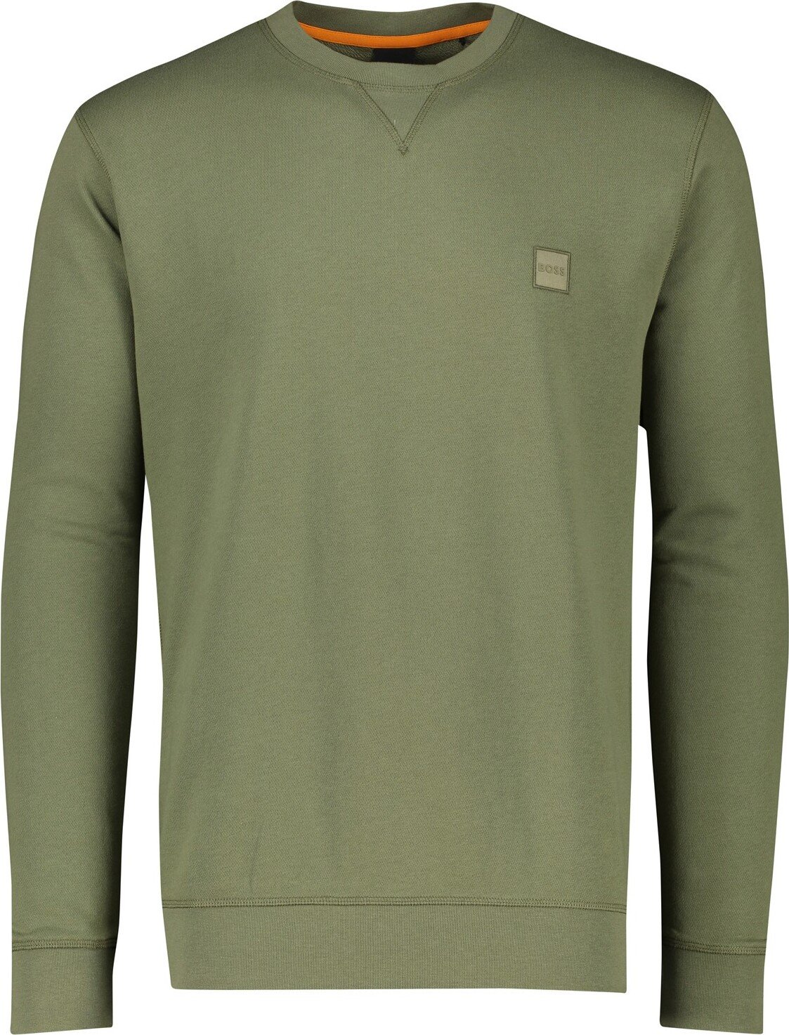 Hugo Boss Zielony Bawełniany Sweter Męski do Stylu Casual - XL