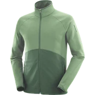 Bluzy sportowe męskie - BLUZA SALOMON ESSENTIAL WARM FZ MID M C21934 - miniaturka - grafika 1
