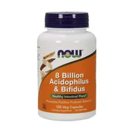 Suplementy naturalne - Now Foods 8 Billion Acidophilus & Bifidus - Probiotyk (120 kaps.) - miniaturka - grafika 1