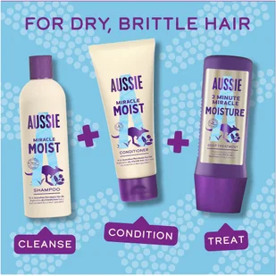 Aussie Conditionerl Miracle Moist 350ml - Odżywka do włosów 350 ml - Odżywki do włosów - miniaturka - grafika 7