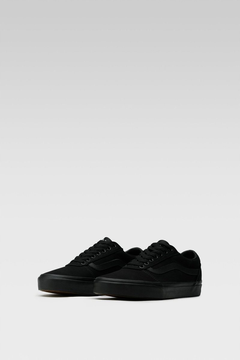 VANS WARD MĘSKIE TRAMPKI CZARNE Z LOGO ZE SKÓRĄ NISKIE 44,5 16DA