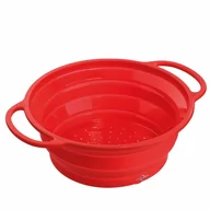 Sitka - cedzak składany, silikonowy, śred. 24 x 10,5 cm, czerwony kod: KU-1410001424 - miniaturka - grafika 1