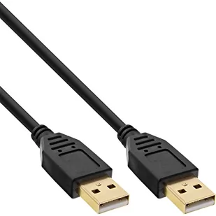 InLine Kabel USB USB A USB A M/M Czarny 1m 34310S - Kable USB - miniaturka - grafika 1