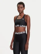 Bielizna sportowa damska - Under Armour Biustonosz sportowy Ua Hg Authentics Mid Branded 1383544-001 Czarny Compression Fit - miniaturka - grafika 1