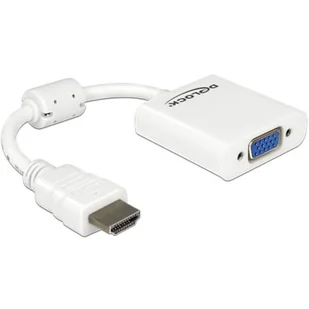 Delock Adapter Hdmi-a(m)->vga (f) - Adaptery i przejściówki - miniaturka - grafika 1