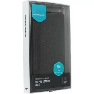 Nillkin Etui z klapką i ochroną aparatu Qin Pro Leather do Galaxy S23 Plus 5G szare - Etui i futerały do telefonów - miniaturka - grafika 1