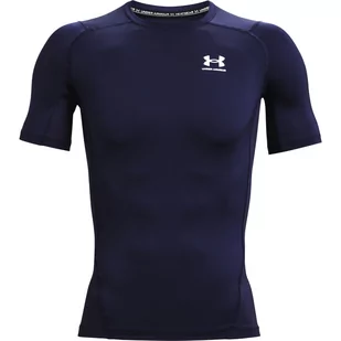 Męska koszulka treningowa UNDER ARMOUR UA HG Armour Comp SS - granatowa - Koszulki sportowe męskie - miniaturka - grafika 1