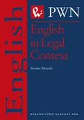 Pozostałe języki obce - Wydawnictwo Naukowe PWN English in Legal Context - Monika Takeuchi - miniaturka - grafika 1