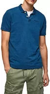 Swetry męskie - Pepe Jeans Gordon New Polo sweter męski, Niebieski (indygo), S - miniaturka - grafika 1