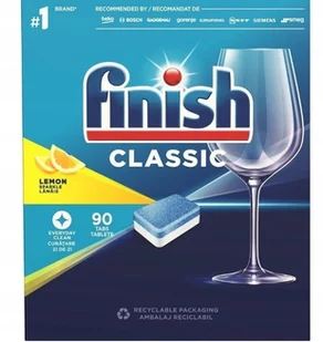 FINISH Tabletki Power CLASSIC 90 lemon DO ZMYWARKI - Środki do zmywarek - miniaturka - grafika 1