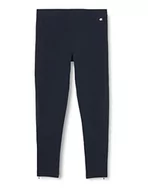 Legginsy - Champion Legacy American Classics damskie legginsy z zamkiem błyskawicznym z logo C, granatowe, S - miniaturka - grafika 1