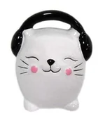 Skarbonki - Skarbonka Kot Ze Słuchawkami Muzyk Prezent - miniaturka - grafika 1