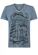 Koszulki męskie - Stockerpoint Męski T-shirt Dusty, szaroniebieski (Rauchblau), M - miniaturka - grafika 1