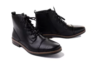RIEKER 33205-00 black, trzewiki męskie - Rieker - Botki męskie - miniaturka - grafika 1
