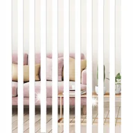 Lustra - NAKLEJKI ŚCIENNE LUSTRZANE PASY SREBRNE LUSTRO NAKLEJANE PRZYKLEJANE x10 - miniaturka - grafika 1
