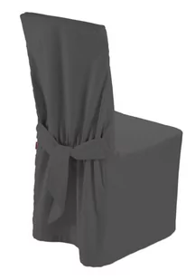 Dekoria Sukienka na krzesło szary 45 × 94 cm Quadro 580-136-14 - Pokrowce na meble - miniaturka - grafika 1