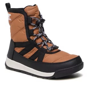 Sorel Śniegowce Youth Whitney II Short Lace Wp NY3903-287 Elk/Black - Śniegowce damskie - miniaturka - grafika 1