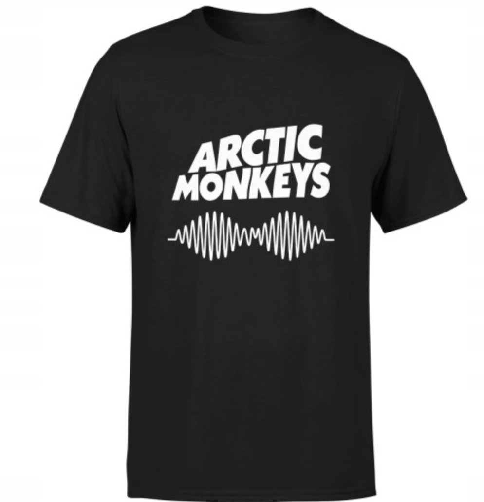 KOSZULKA Z NADRUKIEM MĘSKA ŚMIESZNA T-SHIRT ARCTIC MONKEYS Hard Rock r. L