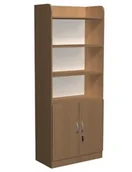 Meble do szkół i przedszkoli - Regał szkolny z szafką Bałtyk E - miniaturka - grafika 1