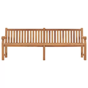 vidaXL Ławka ogrodowa 228 cm lite drewno tekowe 316640 - Ławki ogrodowe - miniaturka - grafika 1