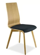 Krzesła - Krzesło drewniane Gloria dębowe tapicerowane siedzisko - miniaturka - grafika 1