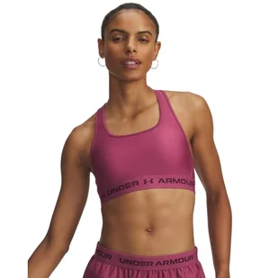 Under Armour Biustonosz Crossback Mid - Fuchsia Dusk / / Ciemny kasztanowy - XXL - Biustonosze - miniaturka - grafika 1