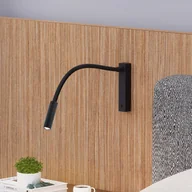 Lampy ścienne - Molto Luce Arok kinkiet LED, czarny, aluminium, wysięg 49 cm - miniaturka - grafika 1