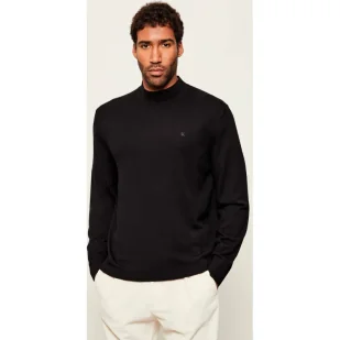 Calvin Klein Wełniany półgolf Regular Fit - Swetry męskie - miniaturka - grafika 1