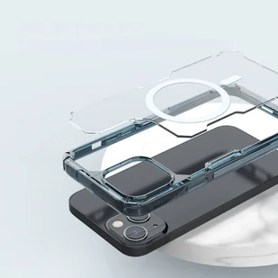 Nillkin Nature Pro Magnetic Case etui iPhone 14 magnetyczny pokrowiec MagSafe niebieski - Etui i futerały do telefonów - miniaturka - grafika 11