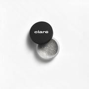 Rozświetlacze do twarzy i ciała - Clare Magic Dust rozświetlający puder 04 Pure Silver 3g - miniaturka - grafika 1