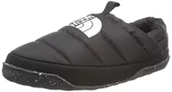 Kapcie damskie - THE NORTH FACE Męskie kapcie Nuptse II, czarne/białe, 39 EU, czarny biały, 39 eu - miniaturka - grafika 1
