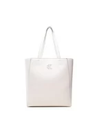 Torebki damskie - Calvin Klein Torebka Minimal Monogram Shopper32 K60K609292 Beżowy - miniaturka - grafika 1