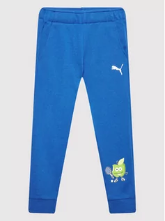 Spodnie i spodenki dla dziewczynek - Puma Spodnie dresowe Fruitmates 847317 Niebieski Regular Fit - grafika 1