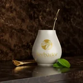 Dzbanki i imbryki - CERAMICZNE MATERO YERBADOR PRO 2 – PUSTYNNY BEŻ - miniaturka - grafika 1