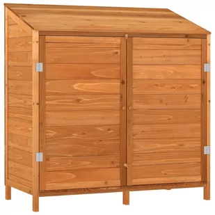 Szopa ogrodowa, brązowa, 102x52x112 cm, lite drewno jodłowe Lumarko - Altany ogrodowe - miniaturka - grafika 3