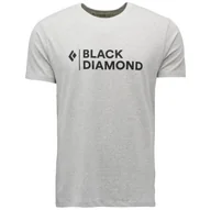 Koszulki sportowe męskie - Koszulka męska Black Diamond M Mini Stacked Ss Tee Rozmiar: L / Kolor: szary - miniaturka - grafika 1