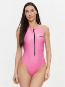 Stroje kąpielowe - Calvin Klein Swimwear Strój kąpielowy KW0KW02407 Różowy - miniaturka - grafika 1
