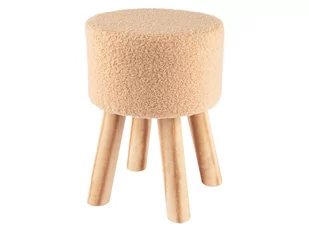 Livarno Home Livarno Home Taboret z futrzanym siedziskiem (kwadratowy, aksamitny) - Taborety i hokery - miniaturka - grafika 1