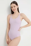 Stroje kąpielowe - Fila jednoczęściowy strój kąpielowy Sucure kolor fioletowy miękka miseczka - miniaturka - grafika 1