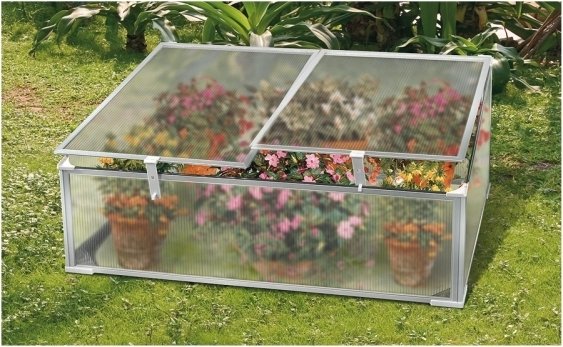 Szklarnia NG Mini Sngle II poliwęglan 2 okna 99 x 60 x 41/30 cm
